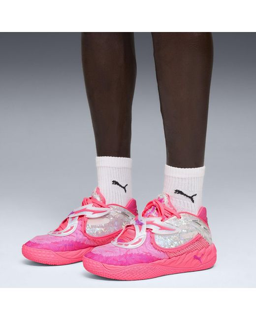 PUMA Pink Mb.05 World Tour Basketball Trainers for men