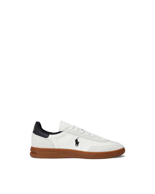 Polo Ralph Lauren White Bedford Low-Top Trainers for men