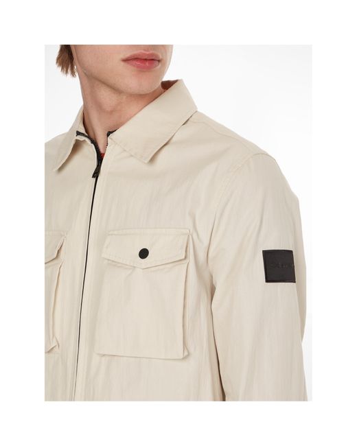 Calvin Klein Natural Lifestyle Cotton Long Sleeve Overshirt for men