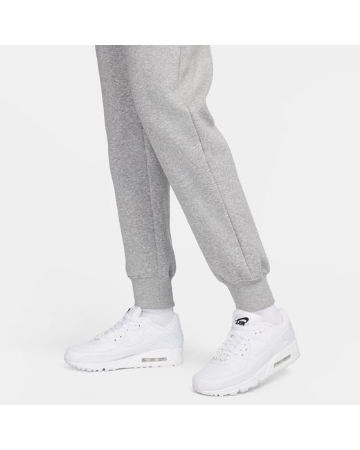 Nike Gray Sportswear Phoenix Fleece Mid-Rise Sweatpants