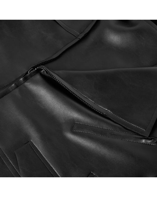 Norma Kamali Black Moto Bomber Jacket