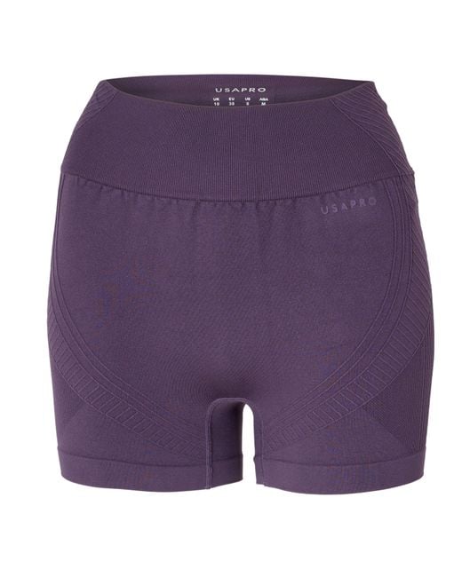 Usa Pro Purple Usap Seamless 3 Inch Shorts