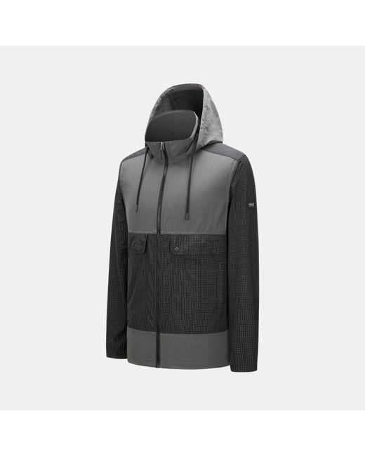 Firetrap Black Lightweight Wind Resistant Rain Anorak for men