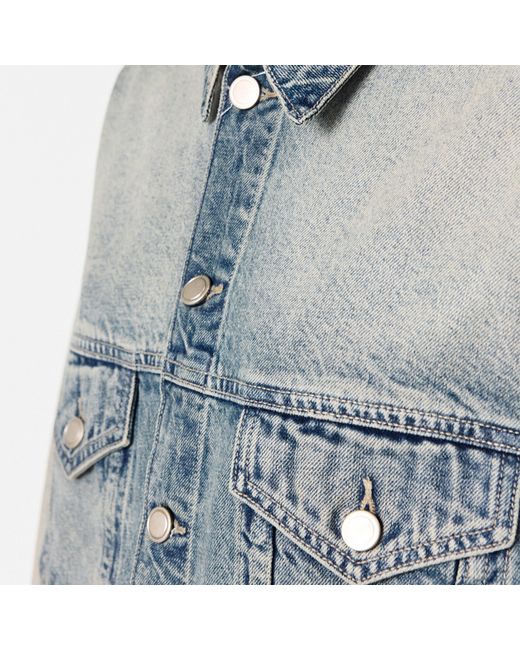 GOOD AMERICAN Blue Os Denim Jacket