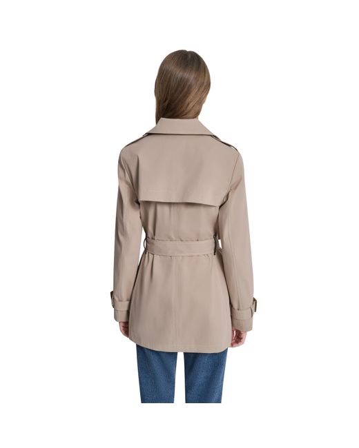 DKNY Blue Trench Coat