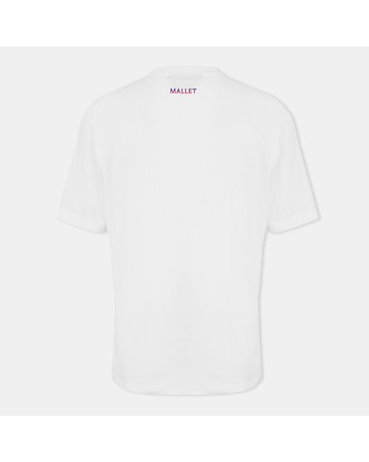 Mallet White Palm Uv Print Regular Fit T-Shirt for men