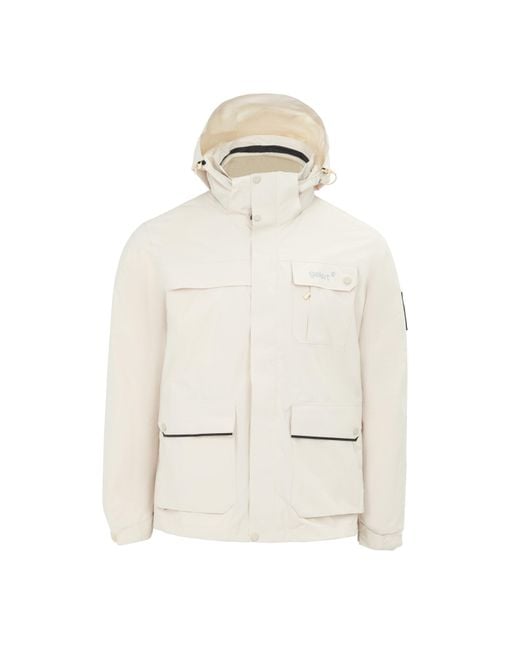 Gelert Natural 3-In-1 Windproof Fleece Lined Detachable Hood Long Sleeve Jacket for men