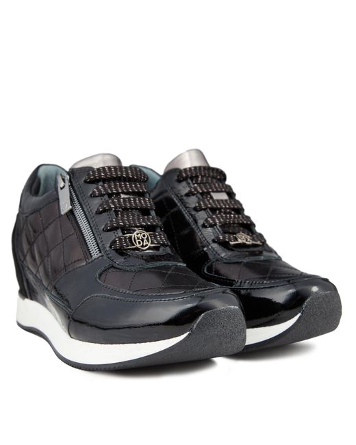 Moda In Pelle Black Berke Trainers