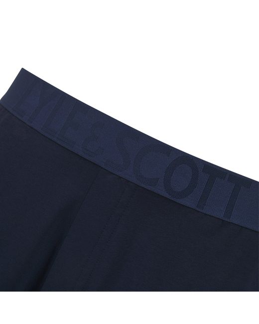 Lyle & Scott Blue Idris Pyjama Set for men