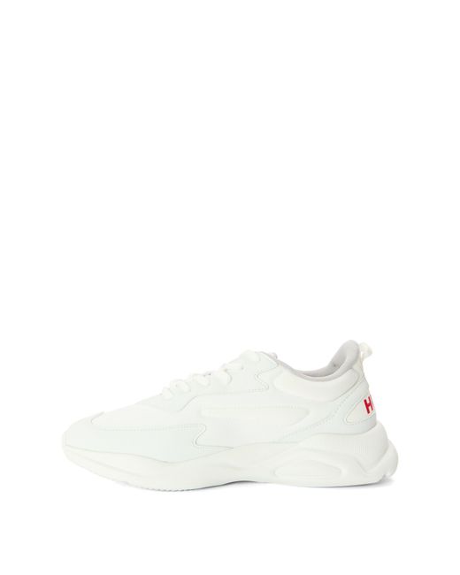 HUGO White Leon Runners for men