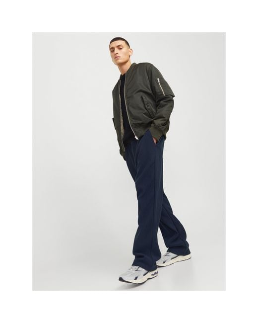 Jack & Jones Blue Lawrence Straight Leg Trouser for men