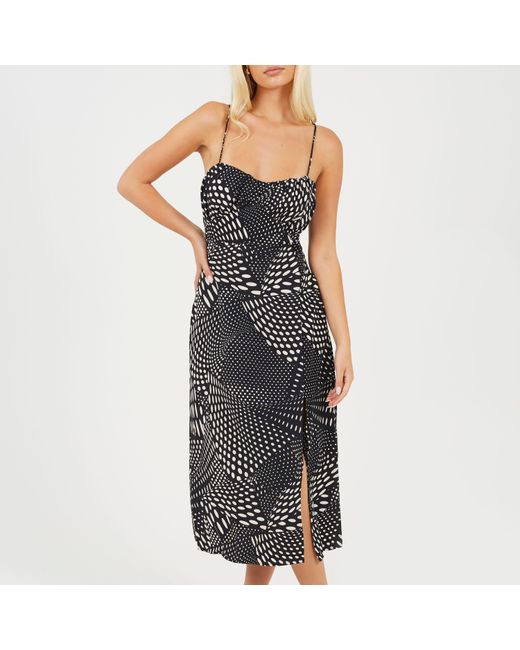 Brave Soul Black Wrap Dress