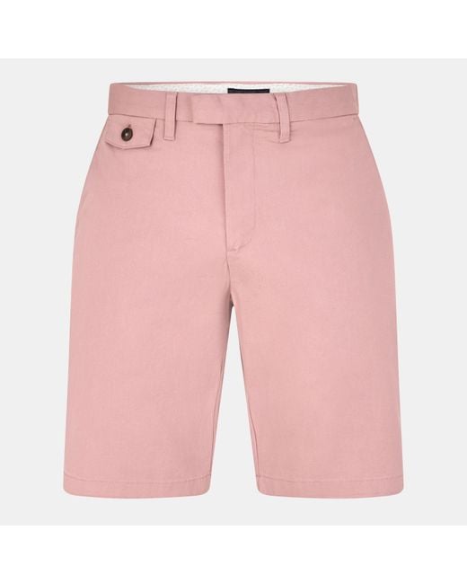 Ted Baker Pink Alscot Chino Shorts for men