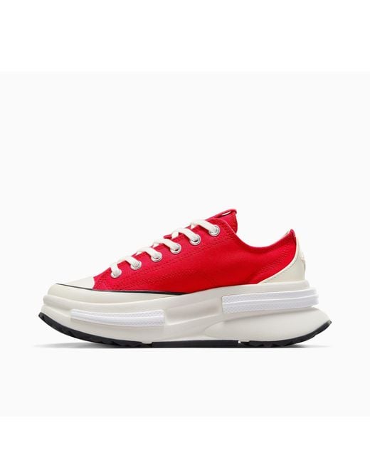 Converse Red Adults Run Star Legacy Platform Trainers