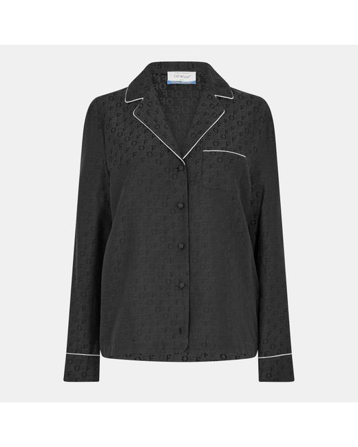 Off-White c/o Virgil Abloh Black Long Sleeve Relaxed Fit T-Shirt