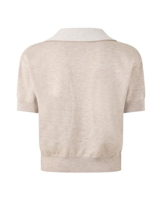 The Couture Club Natural Short-Sleeve Polo Shirt