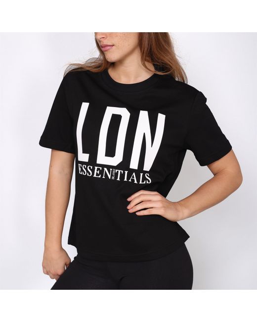 Blank Essentials Black London Cotton Short Sleeve Oversized T-Shirt