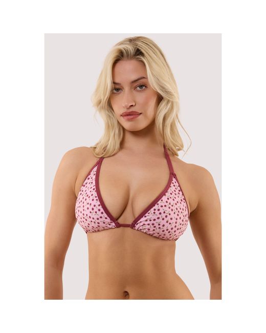 Peek & Beau Pink Wine Fuller Bust Triangle Bikini T