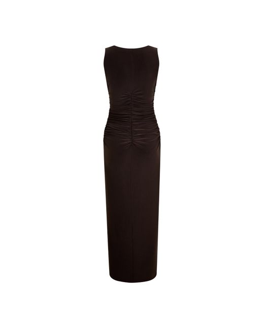 Norma Kamali Black Sleeveless Maxi Dress