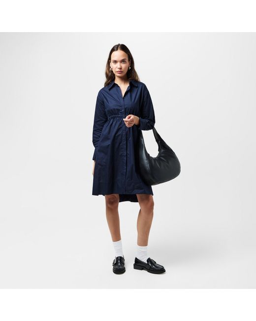 French Connection Blue Rhodes Shirt Dress