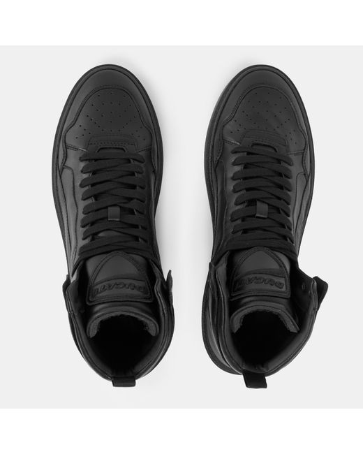 DSquared² Black High-Top Trainers for men