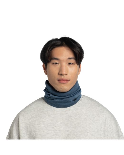 Buff Blue Merino Midweight Neckwarmer Adults
