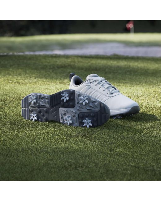Adidas White Spiked Golf Shoes for men