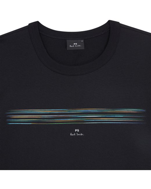 Paul Smith Black Pinstripe T-Shirt for men