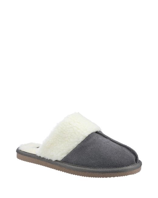 Hush Puppies Blue Arianna Mule Slippers