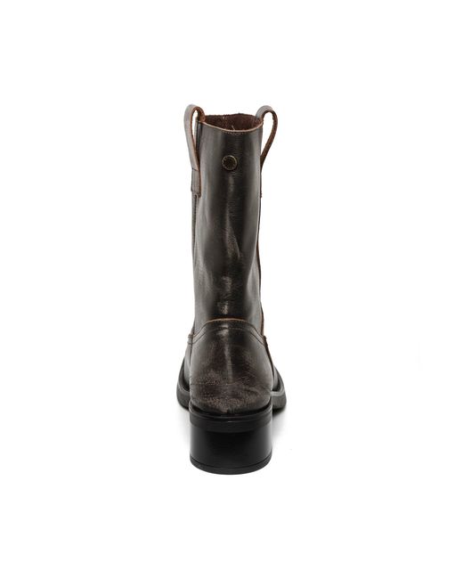 Steve Madden Black Benedict Side Zip Biker Boots