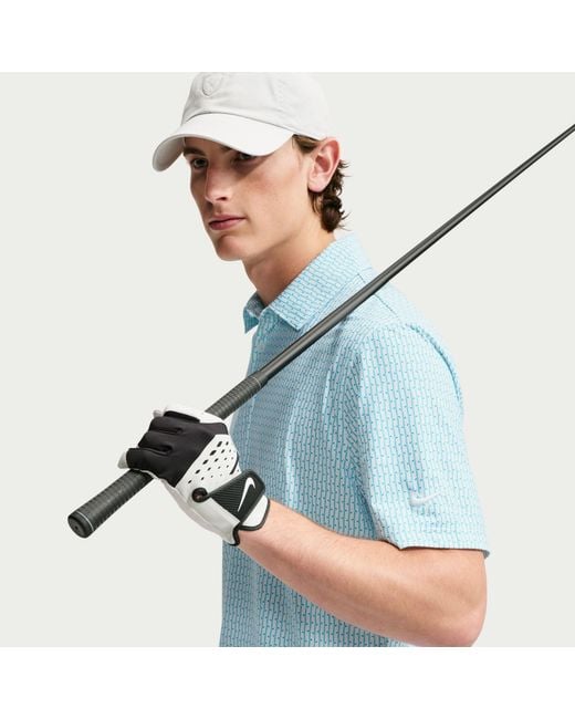 Nike Blue Velocity Dri-Fit Printed Golf Polo for men
