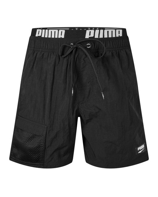 PUMA Black Swim Shorts for men