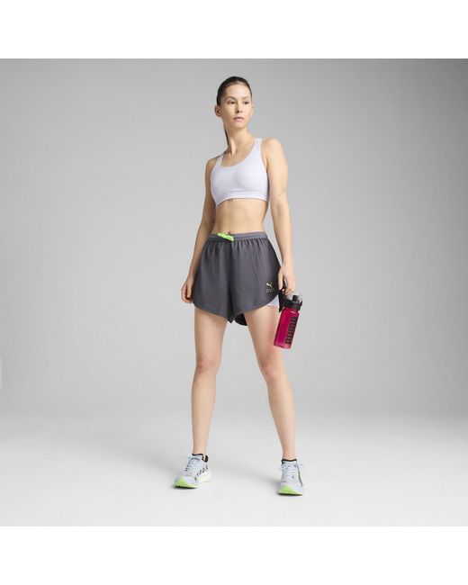 PUMA Blue X Hyrox Mid Impact Sports Bra