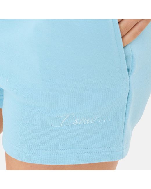 I Saw It First Blue Jogger Jersey Shorts