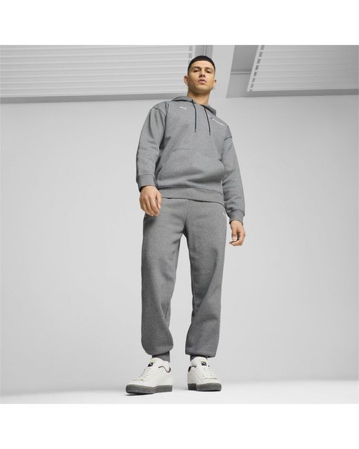 PUMA Gray Bmw Mms Ess+ Pants Fleece Jogger for men