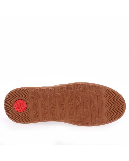 Fitflop Brown F-Mode Suede Flatform Chelsea Boots