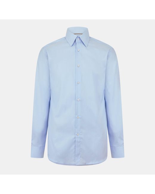 Boss Blue Long Sleeve Tailored Fit Shirt for men