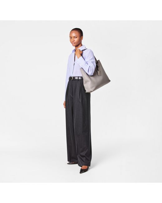 Emporio Armani Gray Tote Bags