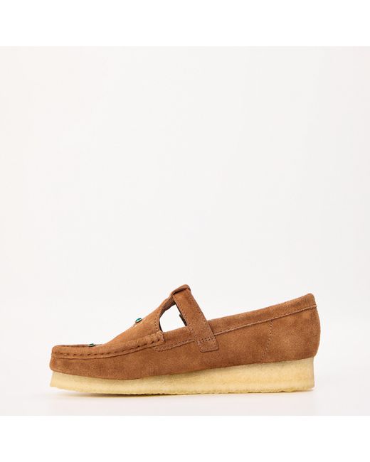Clarks Brown Wallabee Tbar Mary Janes