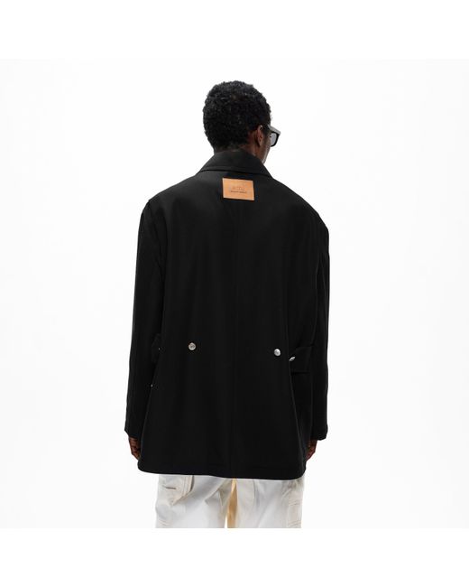 AMI Black Worker Overshirt for men