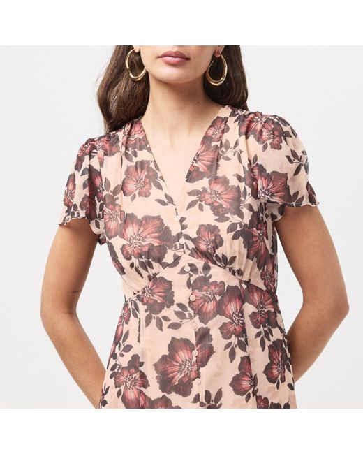 French Connection Pink Elyse A Line Dress