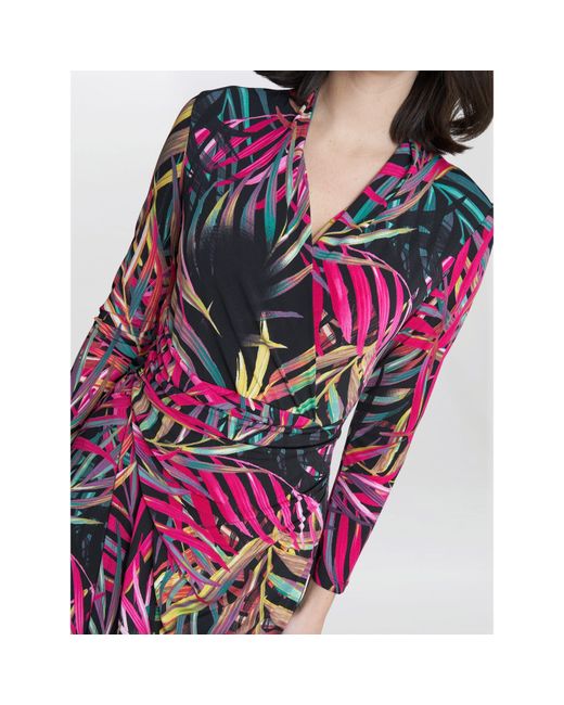 Gina Bacconi Red Keira Jersey Wrap Dress