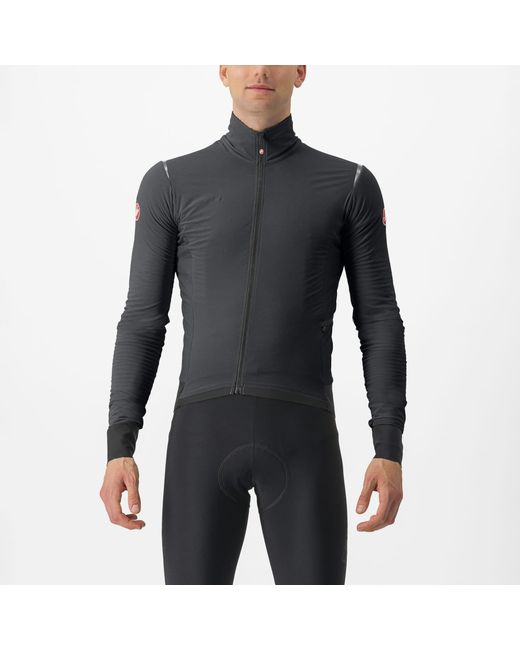 Castelli Black Alpha Flight Windproof Performance Cycling Jacket for men