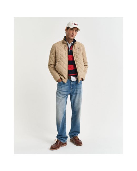 Gant Blue Quilted Windcheater Jacket for men