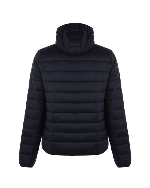 Farah Blue Meeson Hooded Long Sleeve Short Puffer Jacket for men