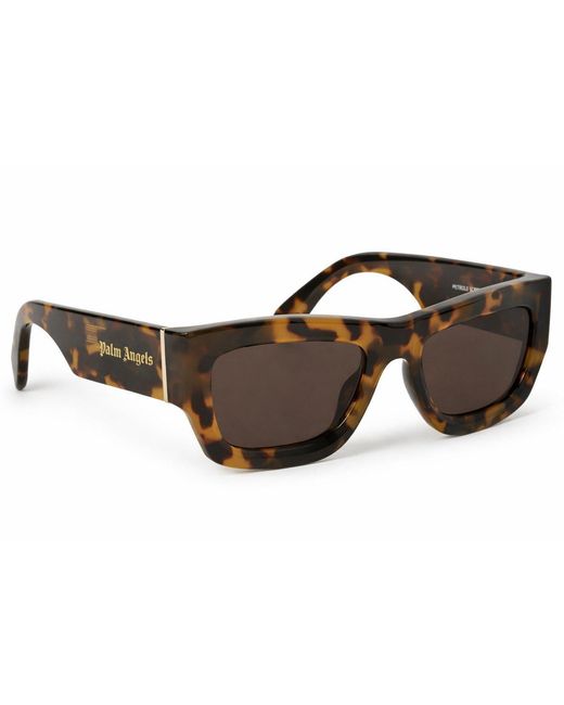 Palm Angels Brown Accessories Auberry Rectangle Sunglasses for men