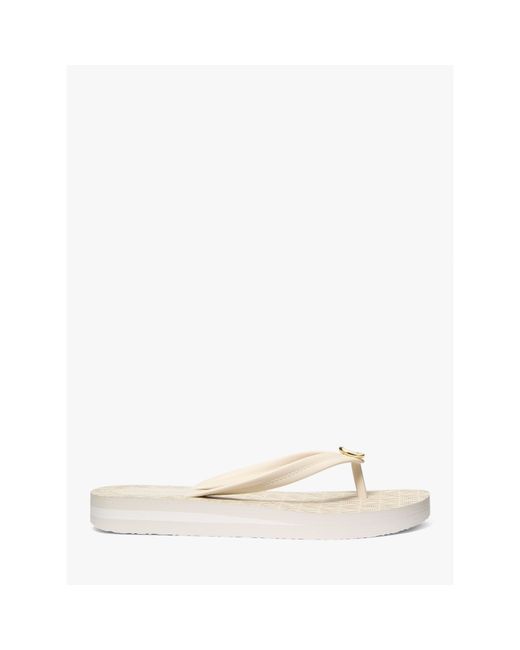 MICHAEL Michael Kors Natural Posie Flip Flops