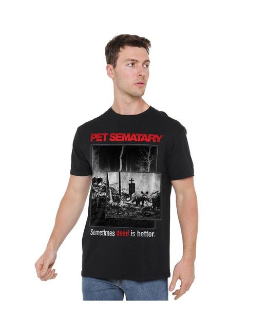 Other Black Pet Sematary Cat Poster T Shirt for men