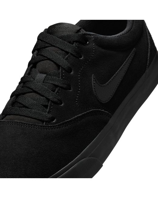 Nike Black Charge Low Suede Shoes for men