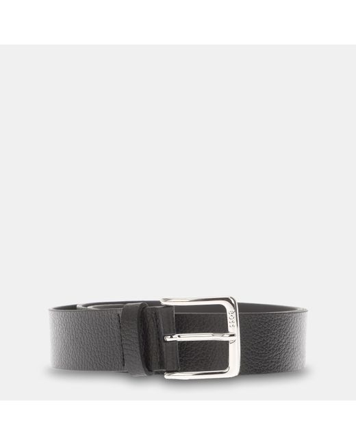 Boss Gray Ronnie Gr Leather Belt for men
